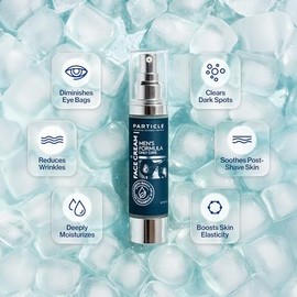 Crema facial para hombres de partculas - Hidratante facial 6 en 1 para hombres (1.7 oz) - Tratamiento de bolsas para los ojos y locin facial para...  