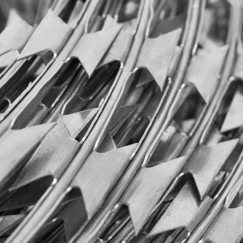SKM BTO-22 Clipped Concertina Razor Wire Galvanised Steel 60 m