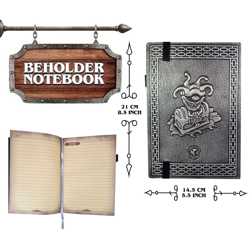 Power Beast Dungeon Beholder Notebook, Compendium, Dungeons and Dragons Book,