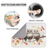 Twigs Berries Owls Dish Drying Mat for Kitchen Counter Reversible