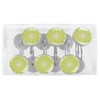 Green Lemon Decorative Shower Curtain Hook Rings 12 Pack Shower