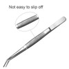 Stainless Steel Tweezers, with Curved Serrated Tip Multipurpose Sewing Machine