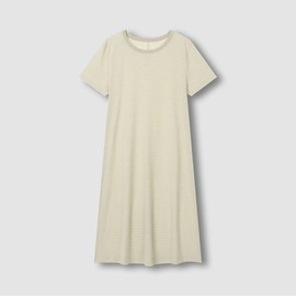JAJU [JAJU] Soft Short Sleeve Pajama Dress_Light Beige
