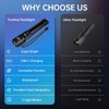 TrixHub Rechargeable Flashlights 2 Pack, Super Bright High Lumens Flash