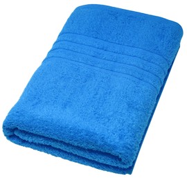 Lashuma Bath Towel 70 x 140 cm Blue Capri with Stick Reserved for Dad, London Series