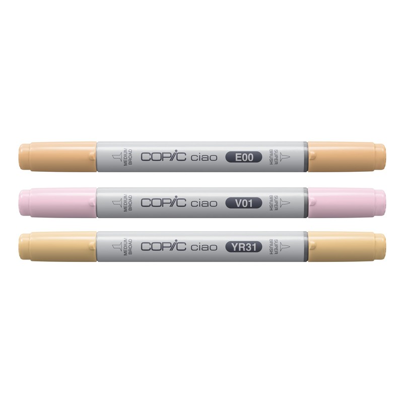 COPIC Ciao Layer & Mix Set Of 3 Pens, Sunset