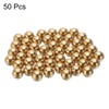 sourcing map 50 Pcs 10 mm Bearing Balls H62 Brass
