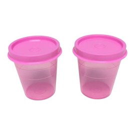 Tupperware Fridge Gnome Midgets 60 ml Mini Set of 2 Liliput Cups (Pink)