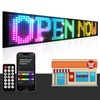 Katemily 15"x4" Programmable LED Sign for Storefronts, Bluetooth APP Control,