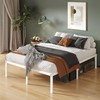 Upcanso 16 Inch White King Bed Frame Heavy Duty Metal