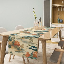 Camino de mesa gótico, diseño de pájaros negros, cuervo, cocina, mesa de comedor, decoración para exteriores, hogar, fiesta, 13 x 60 pulgadas