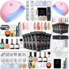 Modelones Poly Nail Gel Kit with 48W U V/LED Lamp
