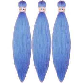 Kids Braiding Hair Pre stretched Blue Braiding Hair Braid Hair for Kids