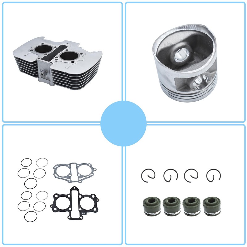 Silscvtt Engine Cylinder with Piston Gasket Replacement for Honda Rebel
