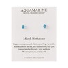 Philip Jones Sterling Silver March (Aquamarine) Birthstone Earrings Created with