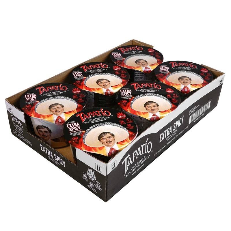 Tapatio Ramen Noodle Bowl 105g, Extra Spicy Flavor (Bulk Case