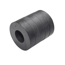 Strong Magnets,Ceramic Ring Magnets, Donut Round Ferrite Magnet for Refrigerator, Crafts, School, Projects, Experiments,2.16in OD X 0.94in ID X 0.47in H / 55mm X 22mm x 12 mm (5 Pack)