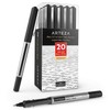 Arteza Rollerball Pens, Pack of 20, 0.7mm Black Liquid Ink
