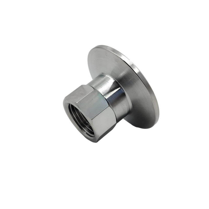 Threaded Adaptor Tri-Clamp 1.5" x 1" BSPT IG, Stainless Steel