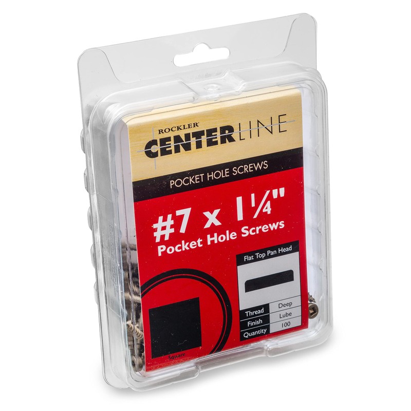 Centerline #7 x 1-1/4'' Pan Head Square Drive Pocket Hole