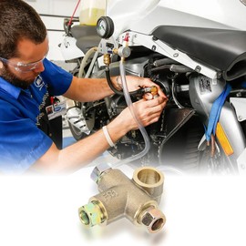 Joyzan Car Brake Tee, 3 Way Inverted T Shape Brake Line Fittings Male Nut Short Union M10 Female Joint Metric Alloy Pipe 10mm Parts Russell Connection Elbow Connector Replacement Cooling Equipment