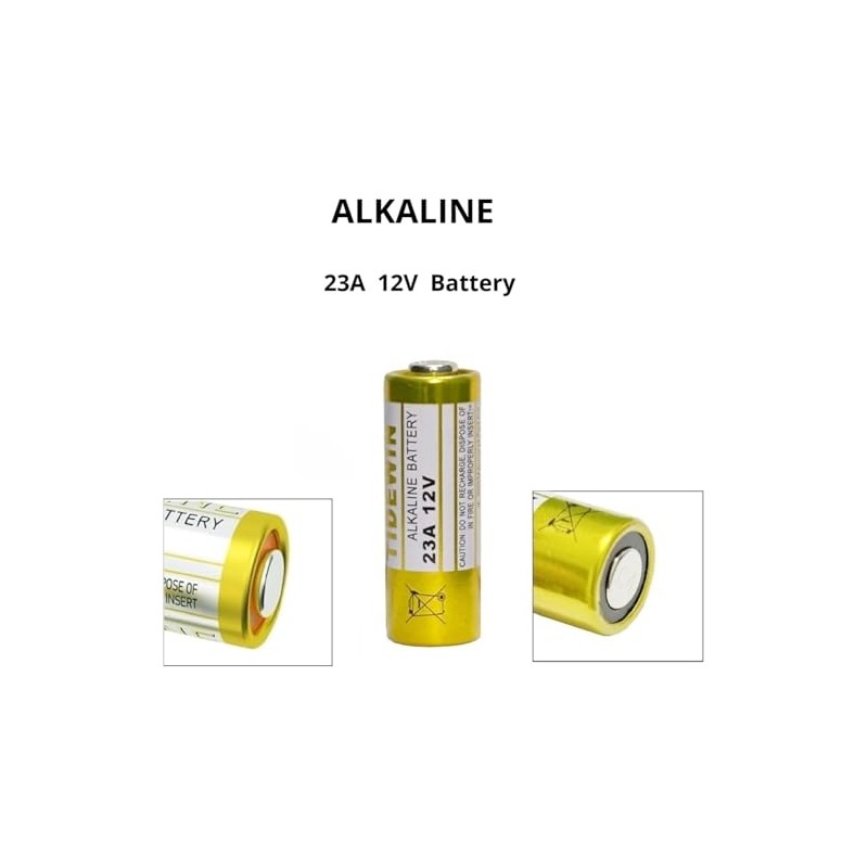 23A 12V Batteries for Doorbell and Remote Control, 12 V