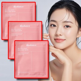 Biodance Collagen Pack 3 Hour Real Deep Mask Pack Tool 3 Pieces / 바이오던스 콜라겐팩 3시간 리얼 딥 마스크팩 공구 3매