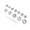 12pcs 3-16mm Stainless Steel Drill Depth Stop Bit Collar Set
