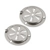 BBQ Smoker Air Vent Set, 2 Pieces Stainless Steel Grill