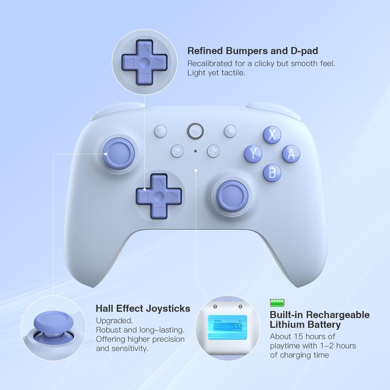 8Bitdo Ultimate 2C Bluetooth Controller (Hall Effect Joystick Update) -