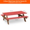 KENOBEE 6ft Picnic Table and Bench Cover, Camping Essentials RV