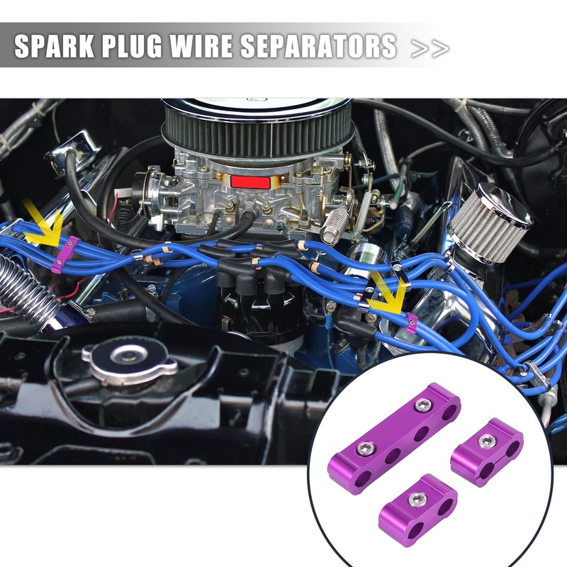 X AUTOHAUX 2 Set 8mm Car Engine Spark Plug Wire