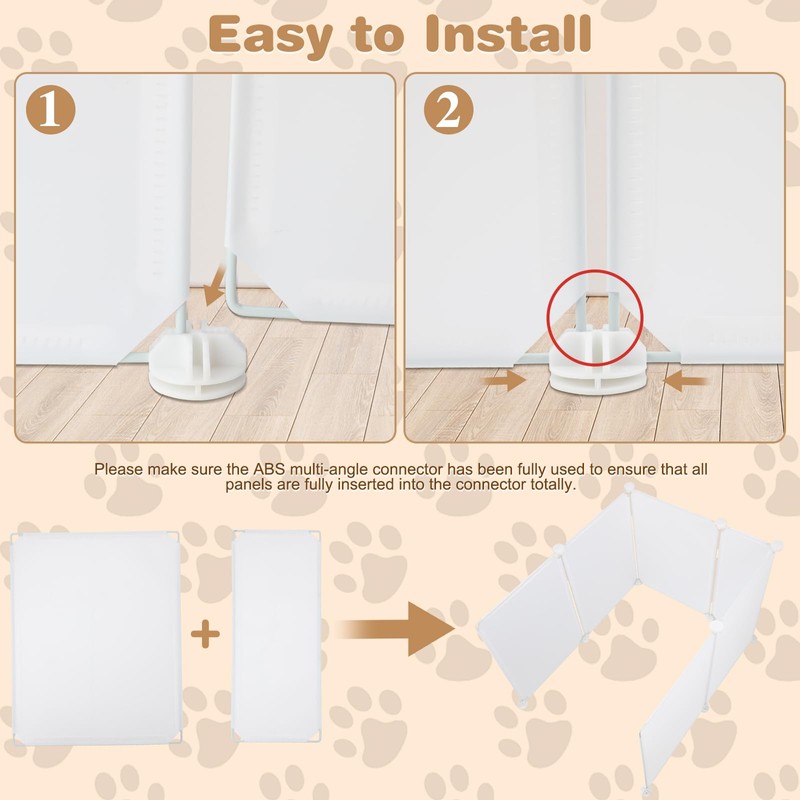 FHTONGE Extra Large Cat Litter Box Enclosure, Splash Guard and