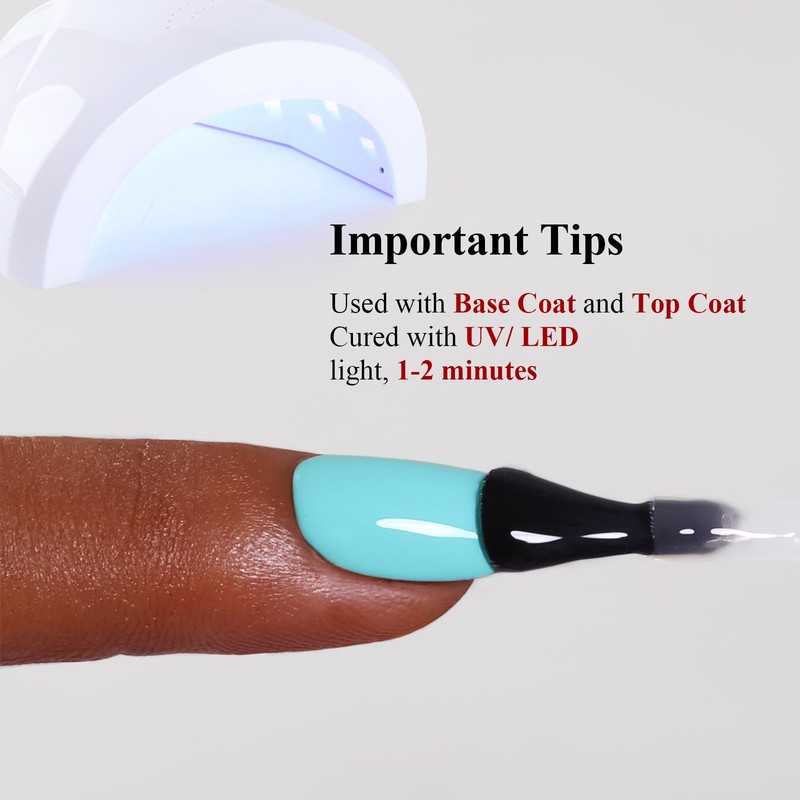 Ozzeal Gel Polish, 0.5 Fl Oz Mint Green Nail Gel