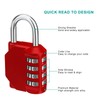 ZHEGE 4-Digit Number Padlock, Lock with Combination Code for Gym