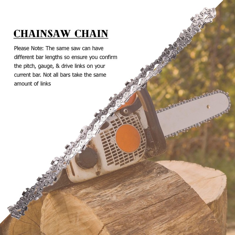 Peakloong 2Pcs 16 Inch Chainsaw Chain 3/8 LP 55 Drive