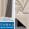 DWCN 100% Blackout Curtains 95 Inch Long 2 Panel Sets