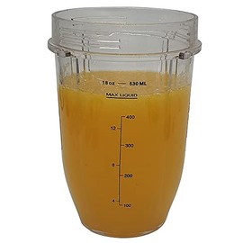 Replacement 18oz Cup,Compatible with nutri ninja pro series BL450/BL456 and Auto-IQ blender series Bl480/BL482/BL490,Compatible with Ninja Chef High-Speed Blender(1, 18oz cup)