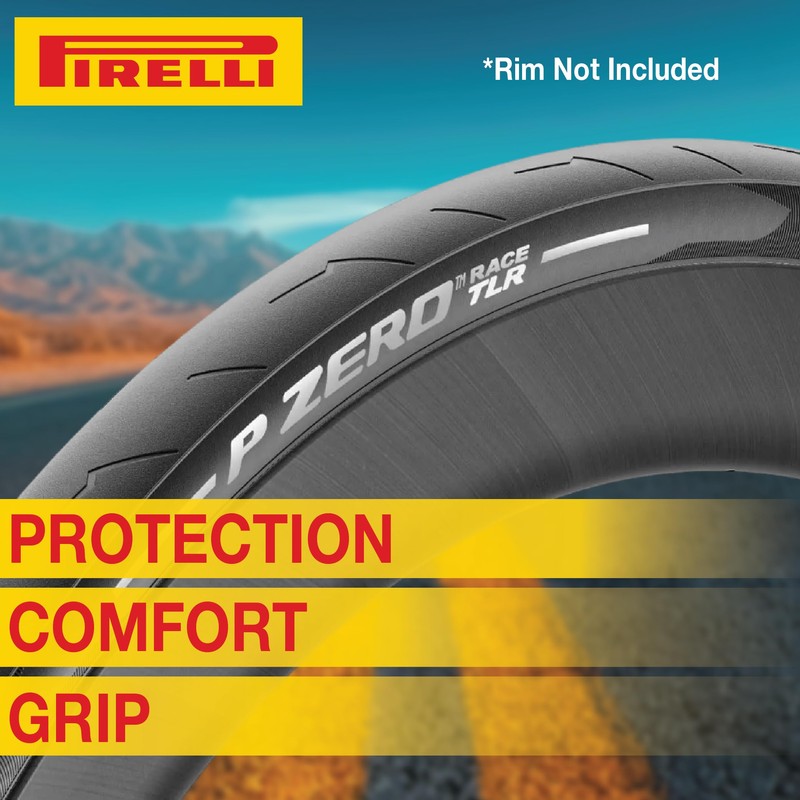 Pirelli P-Zero Race Folding Road Bike Tyre, Tubeless Ready TLR,