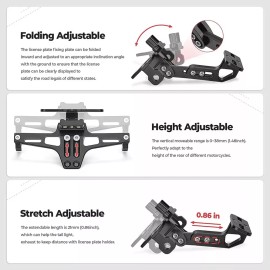 común S Soporte Placa Matrícula Eliminador Guardabarros