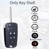 SUPALAND Key Fob Shell Case Replacement Fits for Chevy Cruze