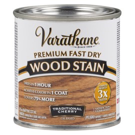 Varathane 262027 Premium Fast Dry Wood Stain, Half Pint, Traditional Cherry