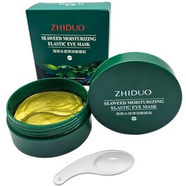 Parches gel anti ojeras para contorno de ojos 30 pares 60 piezas dorado. Con esencia de Algas Marinas. Hidratante, suavizante, anti-inflamante.