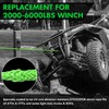 STEGODON Synthetic Winch Rope, 1/4'' x 50ft 10,000LBS Synthetic Winch
