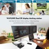 WAVLINK USB 3.0 Universal Laptop Docking Station Dual Video with
