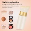 Falliny Retractable Foundation Makeup Brush, Travel Angled Kabuki Powder Brush,