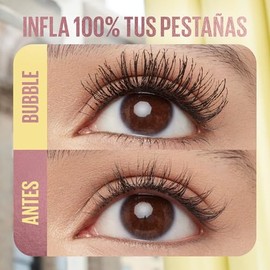 Maybelline Colossal Bubble Mscara de Pestaas, Volumen Intenso Hasta por 24H, Eleva cada Pestaas sin Apelmazar, A Prueba de Agua, Tono Very Black,...  