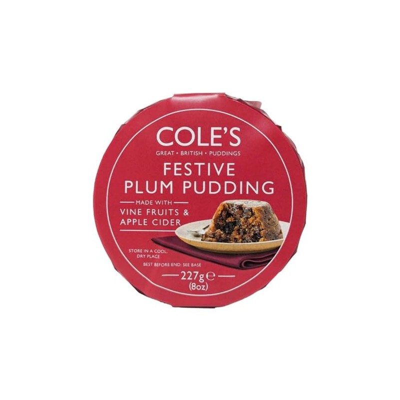 Cole's Festive Plum Pudding - 8oz (227g)