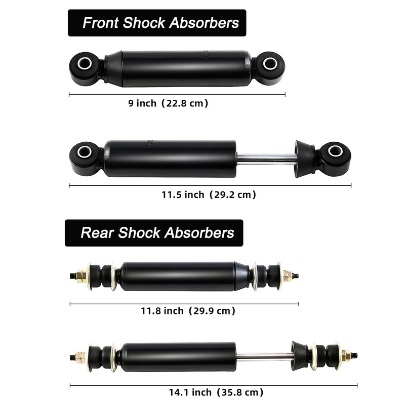 Roykaw Club Car DS Shocks Front and Rear Shock Absorbers