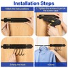 SUTINE Valet Rod for Closets Pull Out 12 Inch, Adjustable